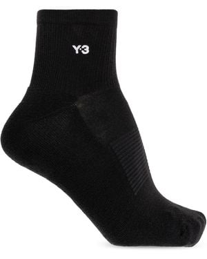 Y-3 Socks With Logo - Black