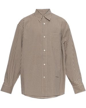 Marni Cotton Checked Shirt - Grey