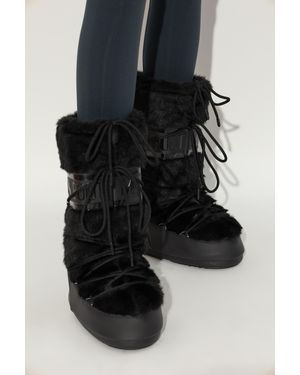 Moon Boot Snow Boots 'Icon Faux Fur' - Black