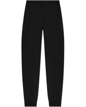 Moncler Trousers With Logo - Black