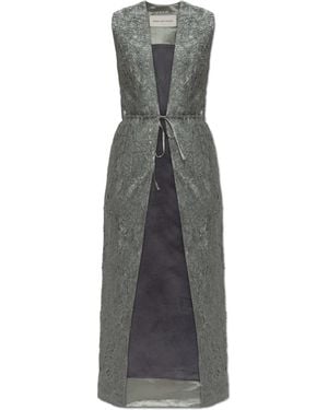 Dries Van Noten Long Vest - Grey