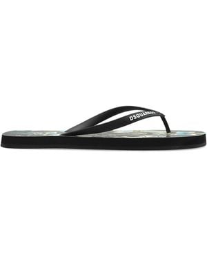 DSquared² Logo Slides - White