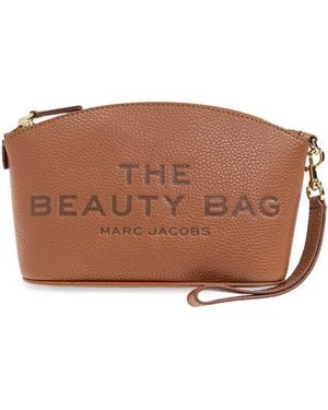 Marc Jacobs Leather Makeup Bag - Brown