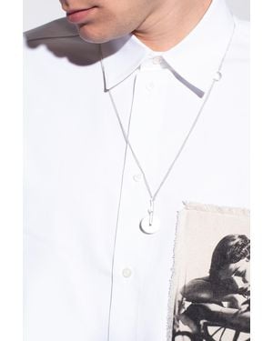 Jil Sander Necklace With Charms - White