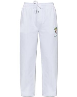 CASABLANCA Straight-Leg Joggers - White