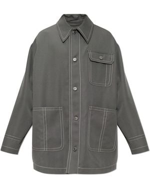 Ami Paris Wool Jacket - Grey