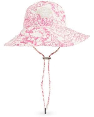 Versace Hat With Print - Pink