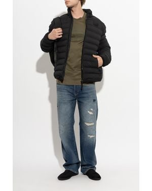 EA7 Insulated Jacket With Stand-Up Collar - Black