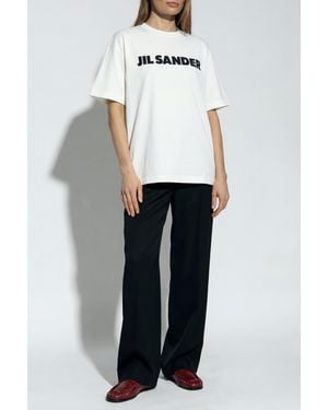 Jil Sander T-Shirt With Printed Logo - White