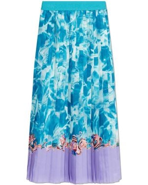 Versace Jeans Couture Pleated Skirt - Blue
