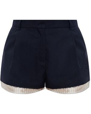 Marni Raw-Hem Shorts - Blue