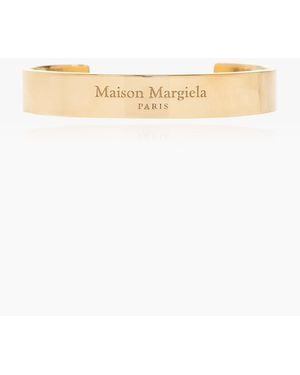 Maison Margiela Bracelet With Logo - Natural
