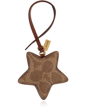 COACH Star-Shaped Pendant - Brown