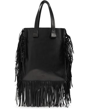 IRO Shopper-Type 'Paper Franges' Bag - Black