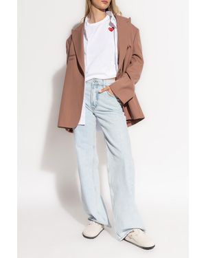 COMME DES GARÇONS PLAY T-Shirt With Logo Patch - White