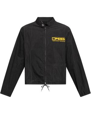 Maison Margiela Jacket With Print - Black