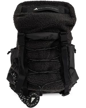 adidas By Stella McCartney Fleece Backpack With Logo - Black