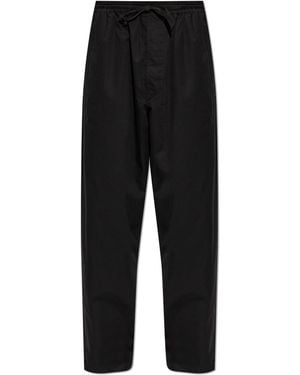 Lemaire Loose-Fit Cotton Trousers - Black