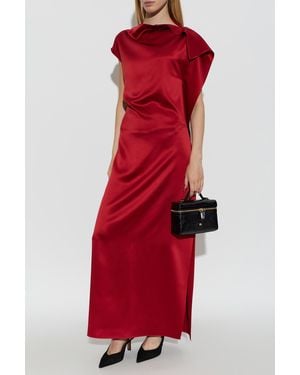 Sportmax Silk Dress 'Giara' - Red
