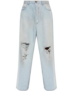 Balenciaga Jeans With 'Vintage' Effect - Blue