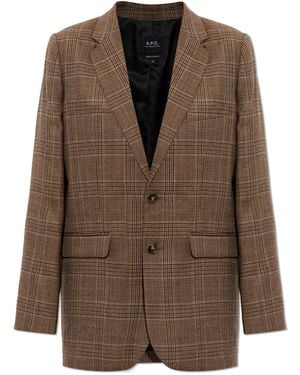 A.P.C. Wool Blazer - Brown
