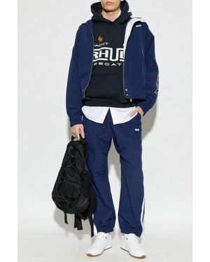 Rhude Jacket With Stand-Up Collar - Blue
