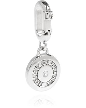 Dolce & Gabbana Pendant With Logo - Blue