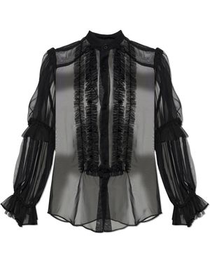 Comme des Garçons Transparent Shirt - Black
