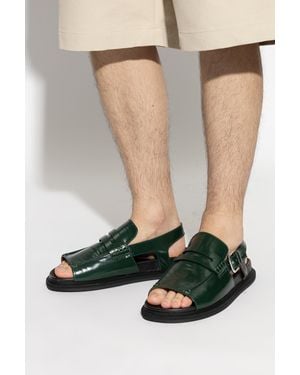 Marni Leather Sandals - Green