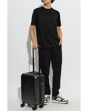 EA7 Sweatpants With Printed Logo - Black