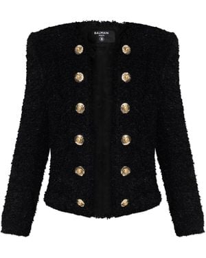 Balmain Tweed Blazer - Black