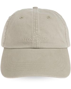Stone Island Baseball Cap - Natural