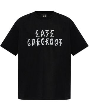 44 Label Group T-Shirt With Print - Black