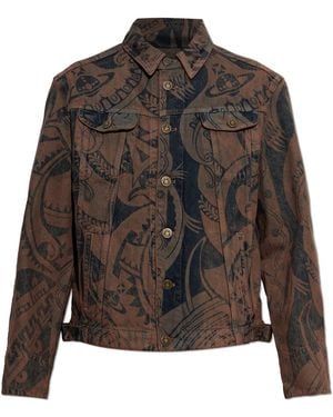 Vivienne Westwood 'Stormrider' Denim Jacket - Brown