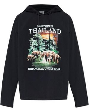 Vetements Thin Hoodie - Black