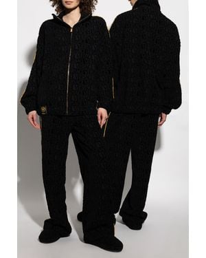 Versace Pants With Logo - Black