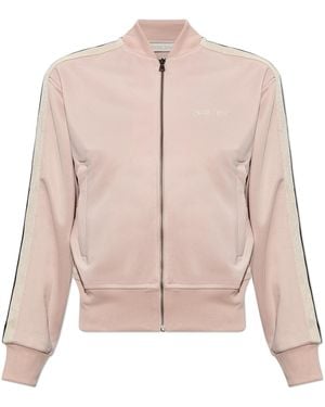 Palm Angels Sweatshirt With Embroidered Logo - Pink