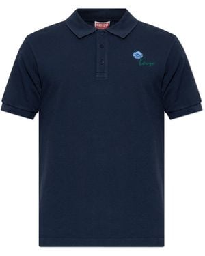 KENZO Polo With Logo - Blue