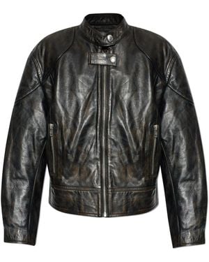 Stand Studio Leather Jacket 'Alita' - Black