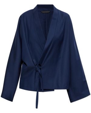 KENZO Wool Kimono - Blue