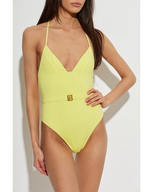 Balmain One-Piece Swimsuit - Green