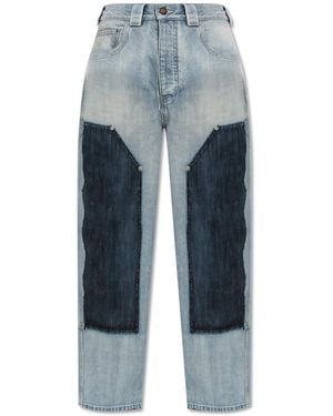Balenciaga Jeans With A 'Vintage' Effect - Blue