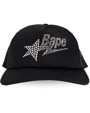 A Bathing Ape Baseball Cap - Black