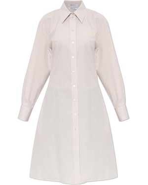 McQueen Cotton Dress With Pockets - White