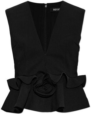 ROTATE BIRGER CHRISTENSEN Top With Application - Black