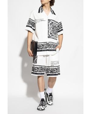 Dolce & Gabbana Patterned Shorts - White