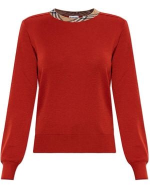 Burberry Sweater 'Mary' - Red