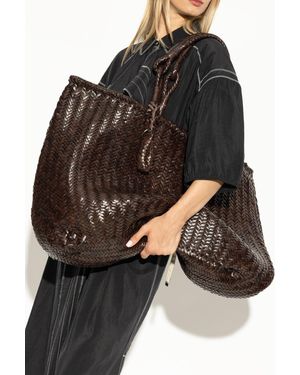 Lemaire ‘Chevron Xl’ Shopper Bag - Black