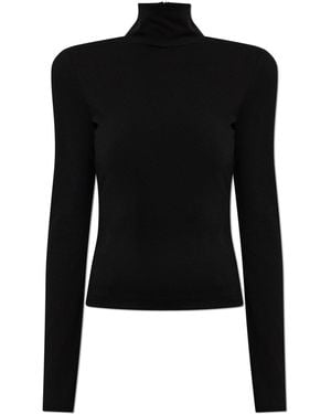 DSquared² Turtleneck With Shoulder Pads - Black
