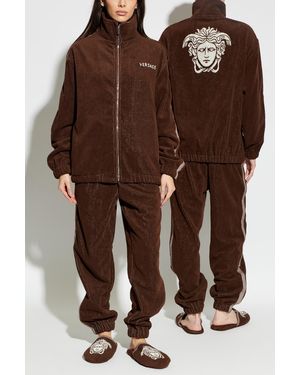Versace Cotton Terry Sweatshirt - Brown
